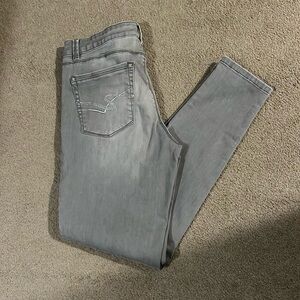 White House Black Market Skinny Leg Gray Jeans